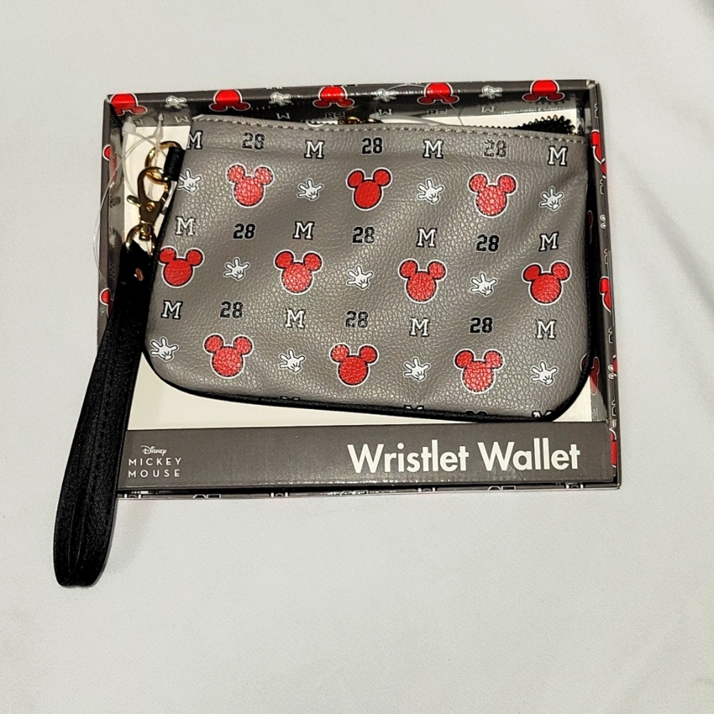 Disney Mickey Mouse All Over Print Women's and Kid's Wristlet Wallet